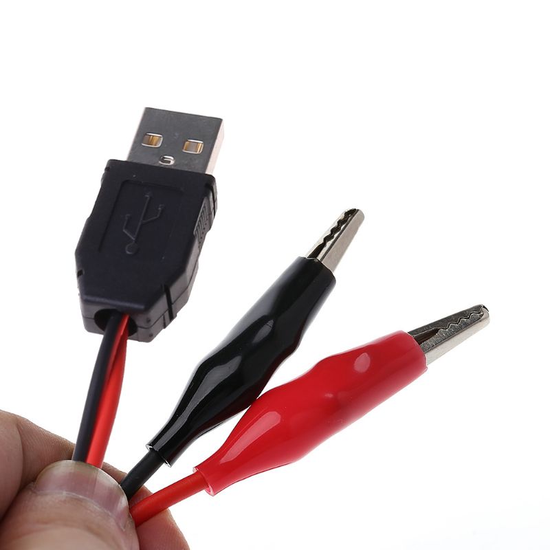 Kẹp Cá Sấu Bằng Đồng Có Dây Cáp Nối Cổng USB Cho Cá Sấu Cla