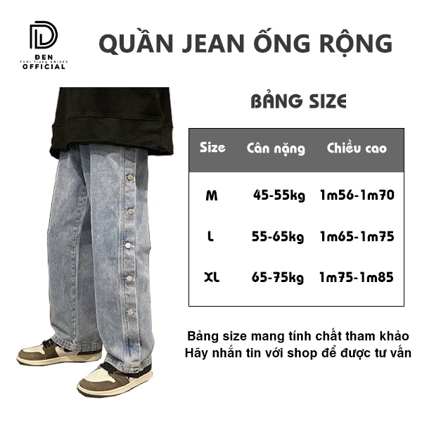 Quần jean nam Đen Official ống rộng 2 màu xanh xám form unisex