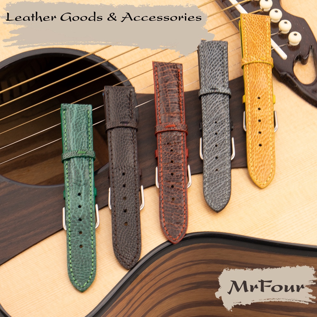 Dây Đồng Hồ Da Đà Điểu Cao Cấp Size 16mm,18mm, 19mm, 20mm, 21mm, 22mm, 24mm | Leather Watch Bands