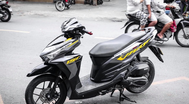 Tem Vario Vàng Đen Bản xám