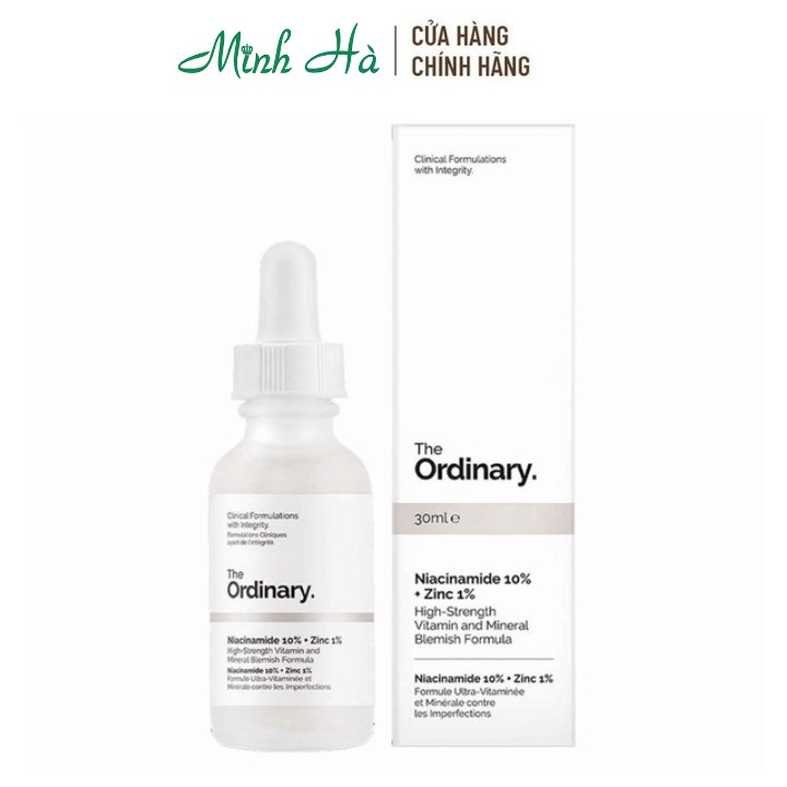 Serum Ordinary Niacinamide 10 Zinc 1 giúp sáng da mờ thâm mụn bill Sephora