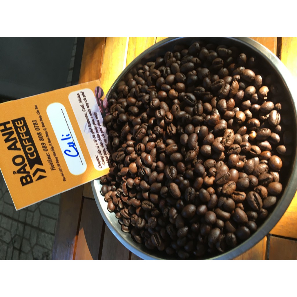 500gr Cà Phê Culi Nguyên Hạt Rang Mộc - Bảo Anh Coffee - Chất Lượng Cao - Robusta Pure Coffee