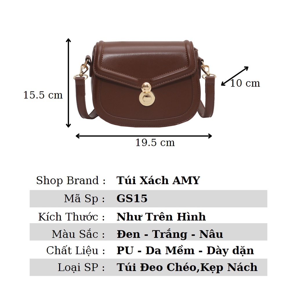 Túi xách nữ đeo chéo Quảng Châu phong cách Vintage nhiều ngăn cao cấp 03T2-8539