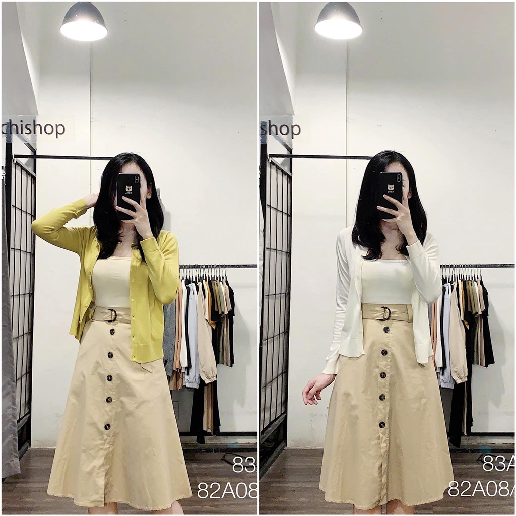 Áo cardigan mỏng cổ tròn - 83A17