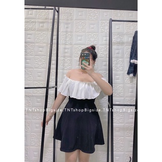 ĐẦM TRỄ VAI BÈO TRẮNG [ TNT SHOP BIGSIZE 60KG 90KG ]