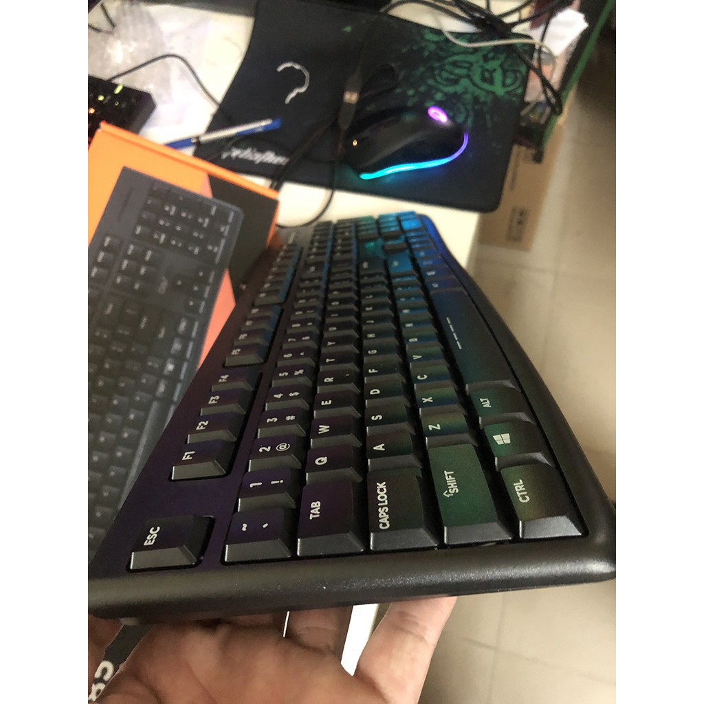 Bàn phím Dareu LK185 - Màu đen - Siêu mỏng - Chống nước tuyệt đối - BH 24 tháng