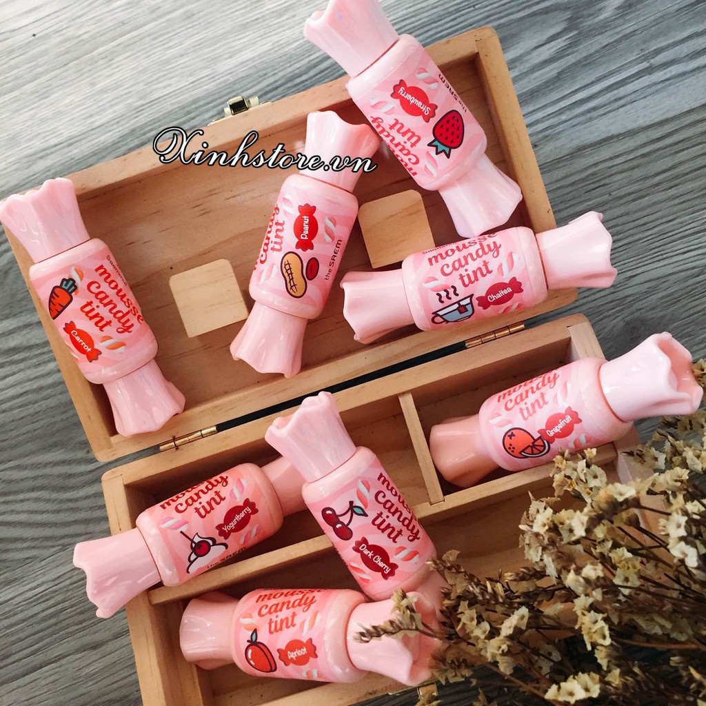 [HÀNG CHÍNH HÃNG] Son Kẹo The Saem Saemmul Mousse Candy Tint 8g