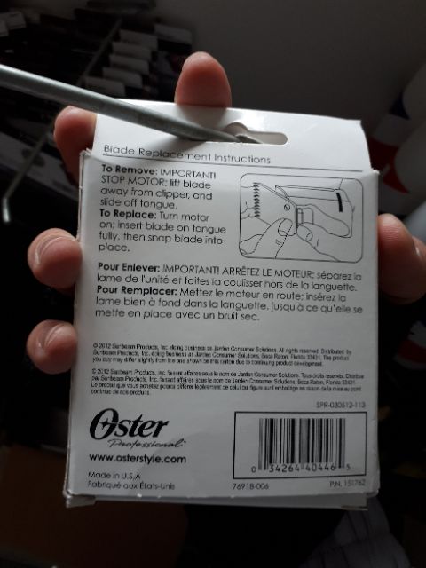 Lưỡi tông đơ Oster Classic 76 & Model 10 số #00000 (0.2mm) | số #0000 (0.25mm) | số #000 (0.5mm)