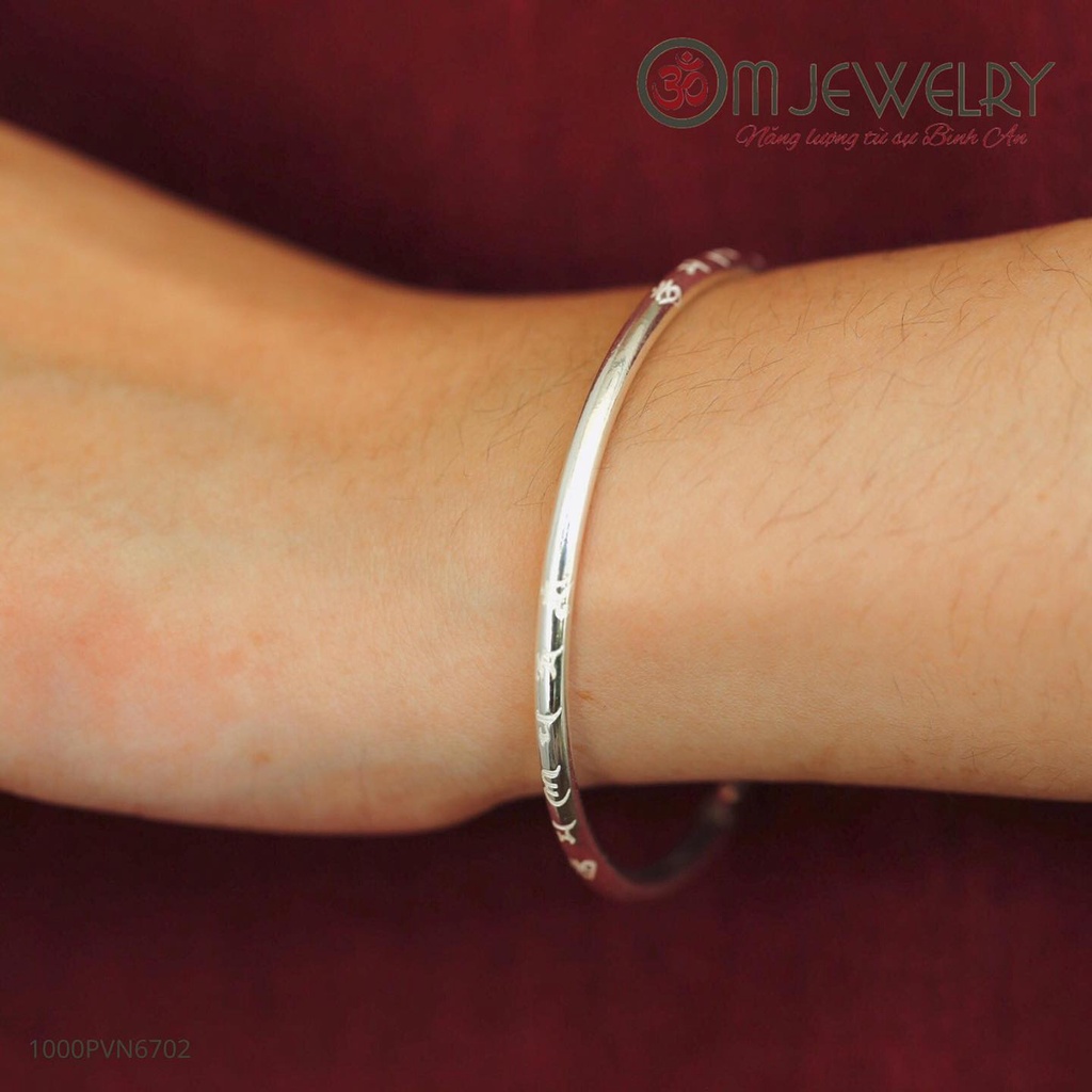 VÒNG TAY KHẮC LỤC TỰ OM MANI PADMEHUM S950