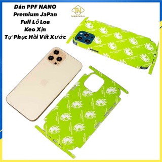 Miếng dán ppf iphone,ppf iphone,full lỗ loa,keo xịn nhất,chống va đập tốt,tự phục hồi vết xước,có từ X -> 14promax.