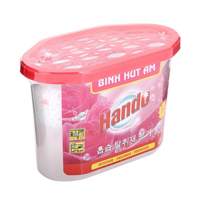 BỘ 3 BÌNH HÚT ẨM 450ml HANDO HƯƠNG HOA HỒNG