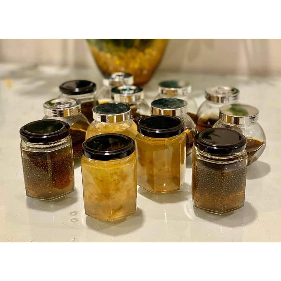 Hũ thủy tinh đựng yến có nắp bằng thiếc cực chắc chắn và an toàn