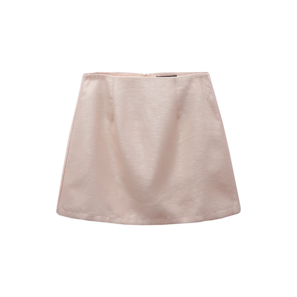 Chân Váy Nữ Mini A-Line , Chất TAFFTA Tơ Tằm , WV000025,SOMEHOW
