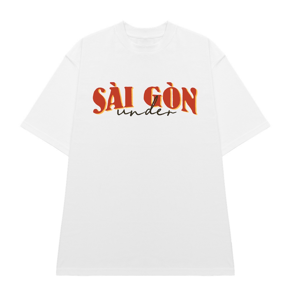 Áo thun UNDER Sài Gòn - Saigon Tee- Áo phông Tay lỡ nam nữ unisex from rộng Oversize (V9)