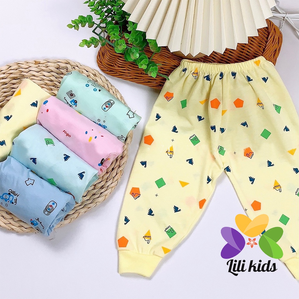 Quần dài cho bé trai bé gái chống muỗi nằm điều hòa chất cotton QCD12