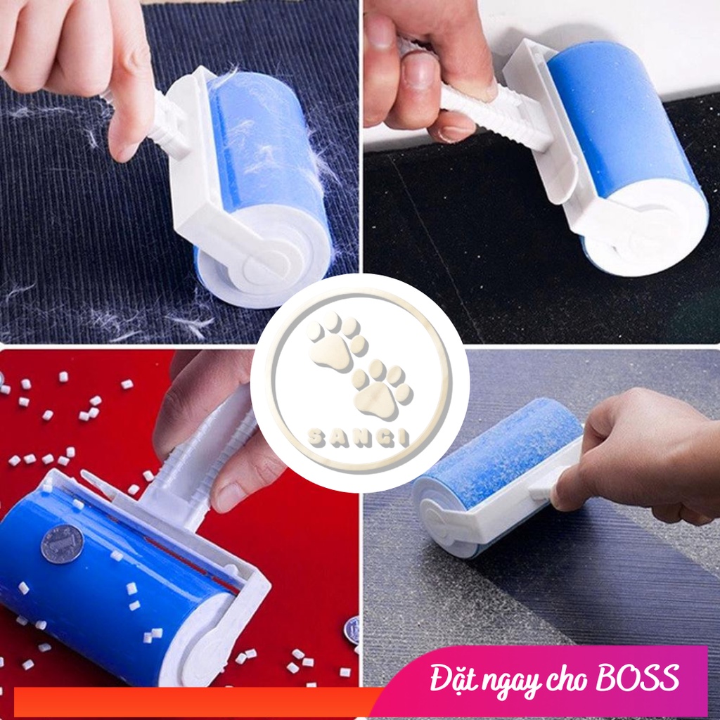 Cây lăn Gel Silicon lấy lông (bụi) - có thể tái sử dụng nhiều lần, tiện dụng