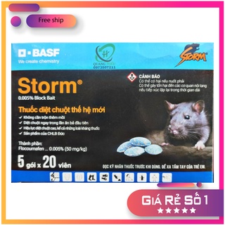 [1 Hộp] 5 gói Thuốc Diệt Chuột Storm chính hãng BASF Se(CHLB Đức)