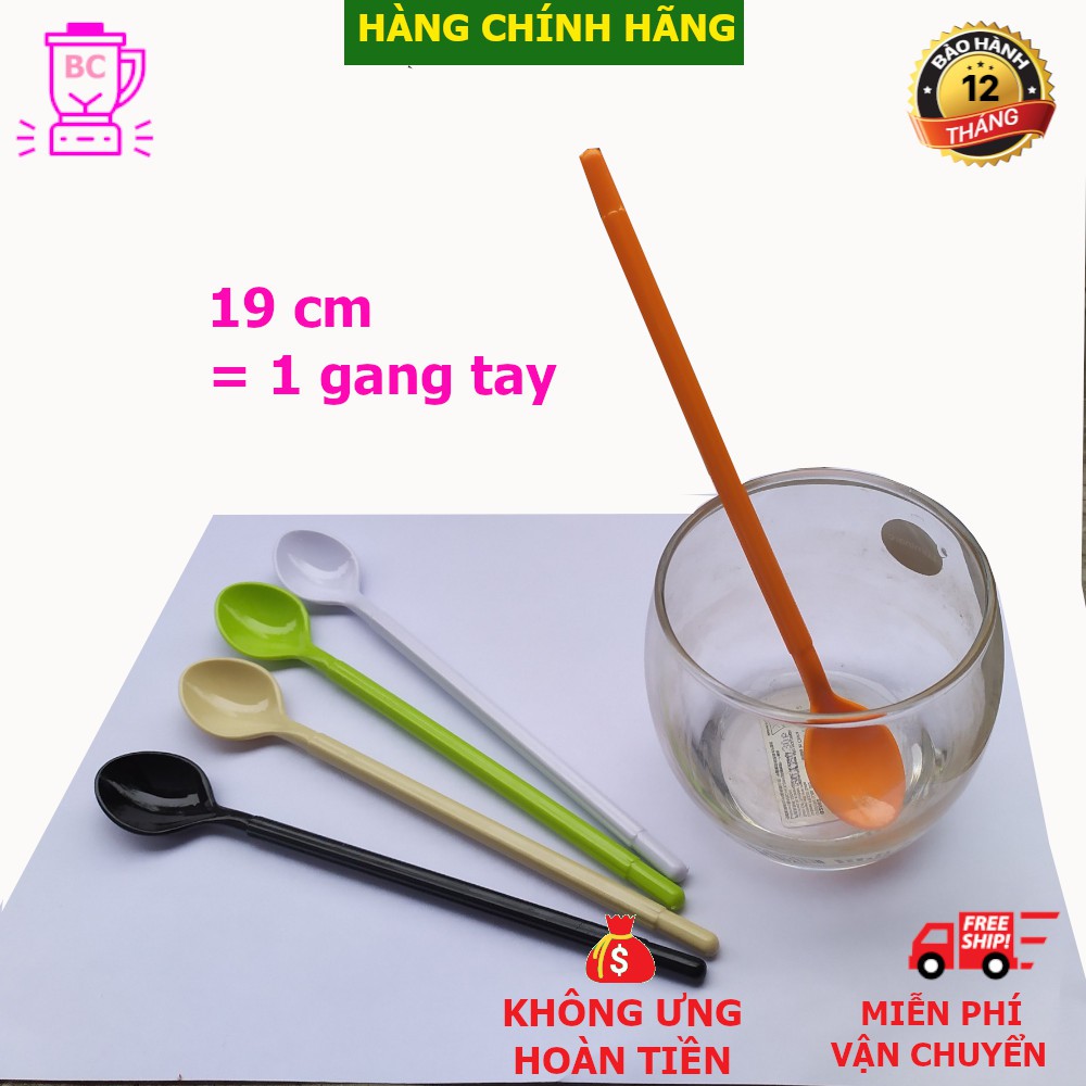 [FREESHIP❤️] Muỗng Sinh Tố Dài - Thìa Chanh - Thìa Cà Phê Nhựa Song Long Cao Cấp