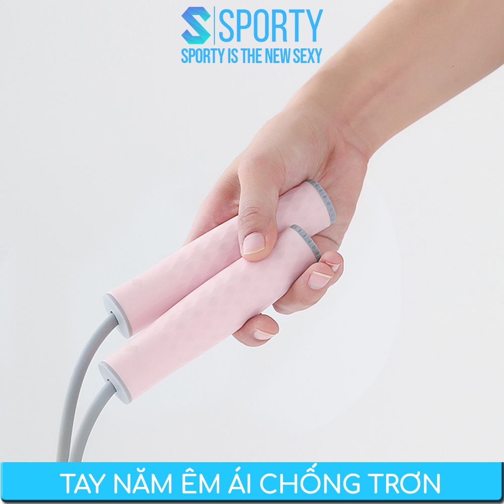 Dây nhảy thể lực SPORTY 450g TS88 hỗ trợ quá trình giảm cân,tập thể dục, thể thao, thể hình