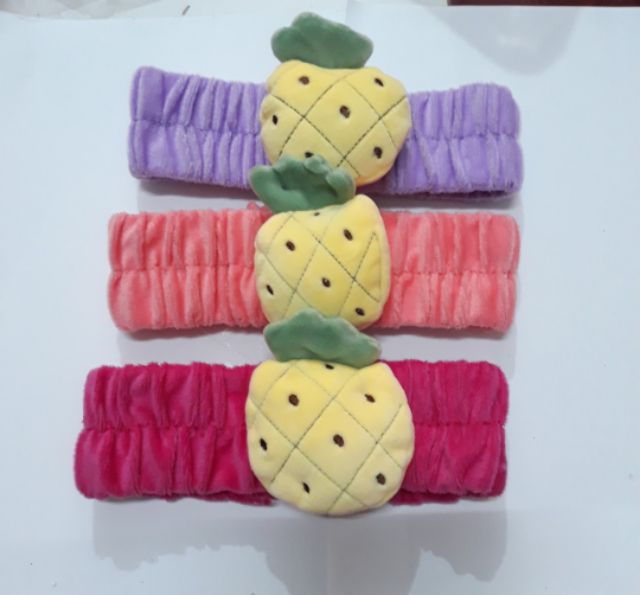 Băng đô rửa mặt - make up đính trái thơm