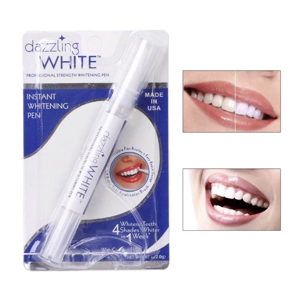 Bút làm trắng răng Dazzling White loại bỏ các mảng bám trên răng,tấn công các vết ố vàng hiệu quả