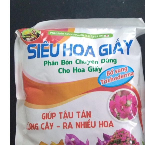 Phân hoa giấy, kháng bệnh, dưỡng cây cho hoa Giấy ( p.Giấy, nano,30-10,hu,mg) TOTT's fertilizer