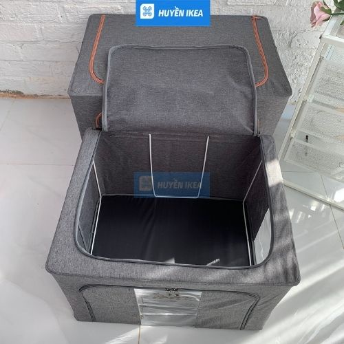 Hộp đựng đồ đa năng khung thép cứng cáp có khóa kéo 2 đầu tiện dụng
