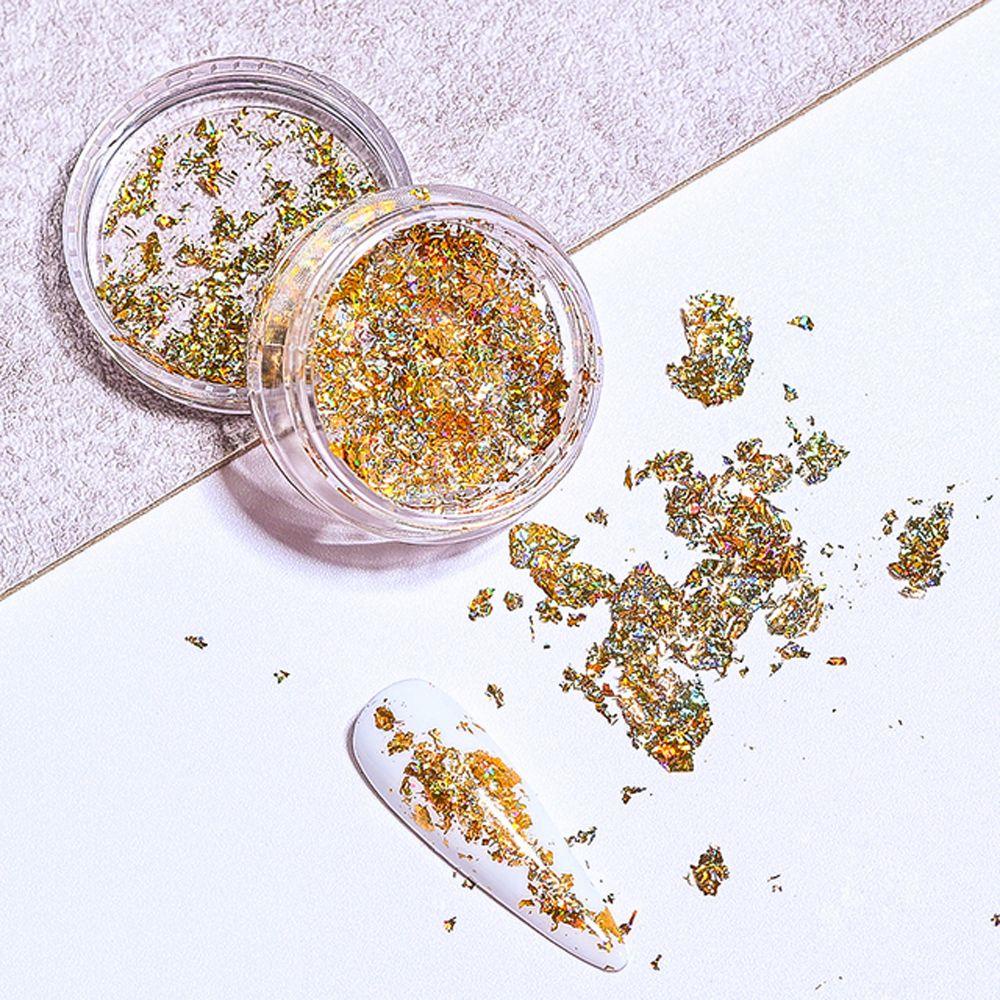 Phụ Kiện Trang Trí Móng Tay Nghệ Thuật QQMALL|Vòng Đeo Tay Nhiều Màu Sắc Dễ Thương Xinh Xắn|Miếng Dán Móng Tay 3D Bằng Nhôm Hình Chiếc Lá