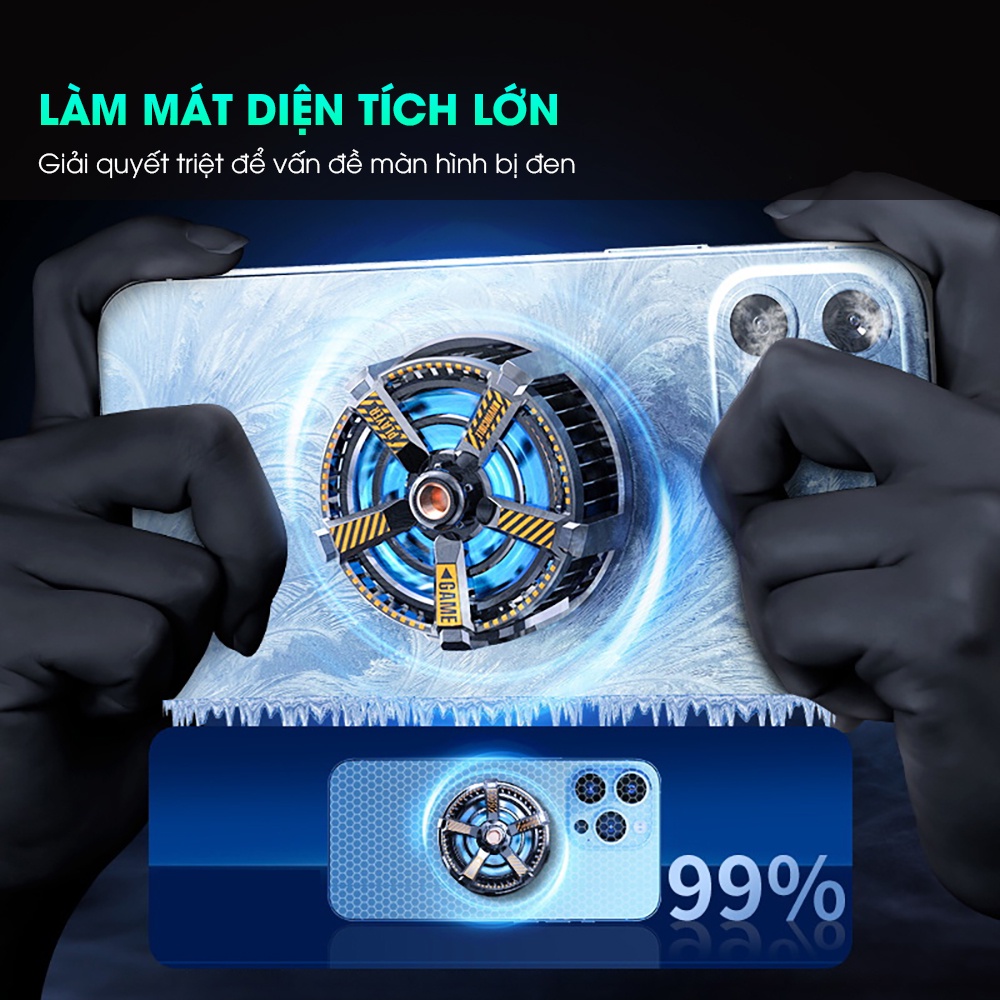 Quạt tản nhiệt điện thoại sò lạnh MEMO CXA3 nam châm từ tính led gaming cho streamer livestream làm mát nhanh chiến game | BigBuy360 - bigbuy360.vn