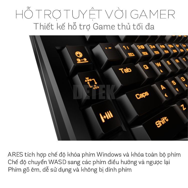 THANH LÝ Bàn phím có dây game thủ chính hãng Gamdias GKC6000