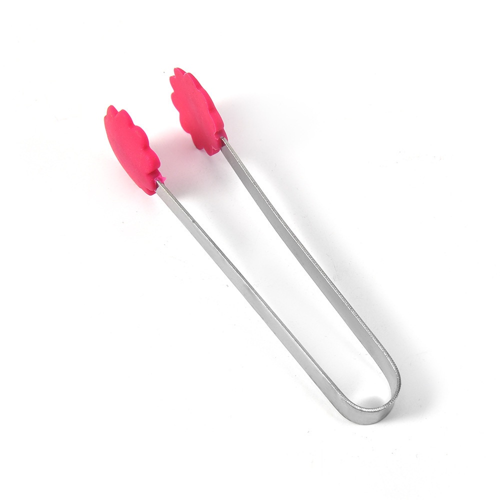Kẹp gắp pom pom bằng inox đầu to thuận tiện cho bé tập gắp