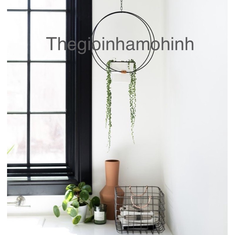 Giá treo cây, giá trồng cây không khí, kệ treo, decor, trang trí không gian