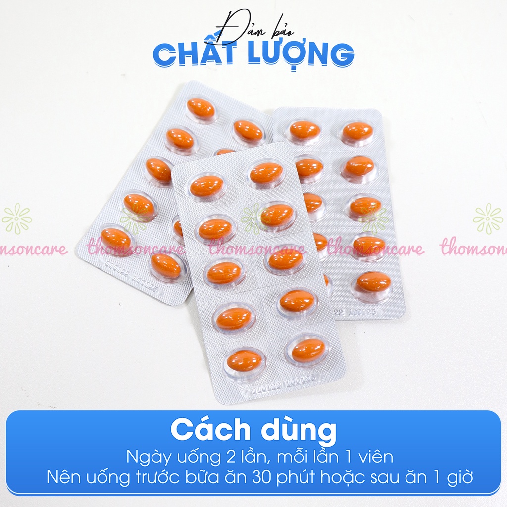 Nano Curcumin Gold Tam thất xạ đen - Hỗ trợ ổn định dạ dày từ thảo dược - Hộp 30 viên