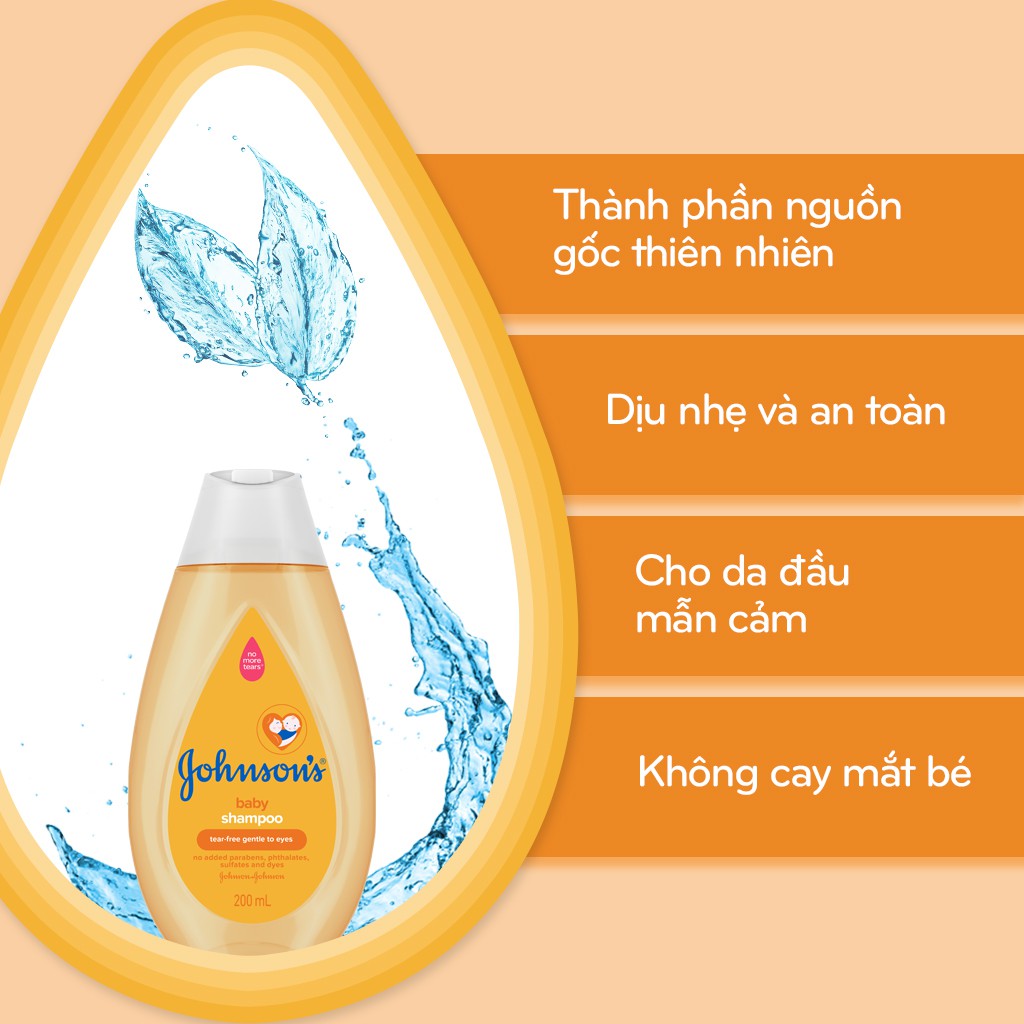 Dầu gội Johnson's dịu nhẹ 200ml - 100980001