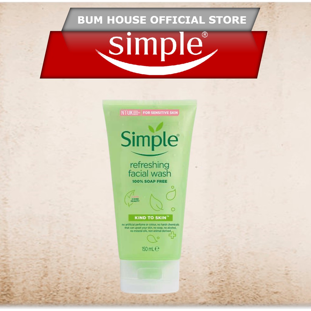 Sữa Rửa Mặt Dịu Nhẹ Simple Kind To Skin Refreshing Facial Wash - 150ml