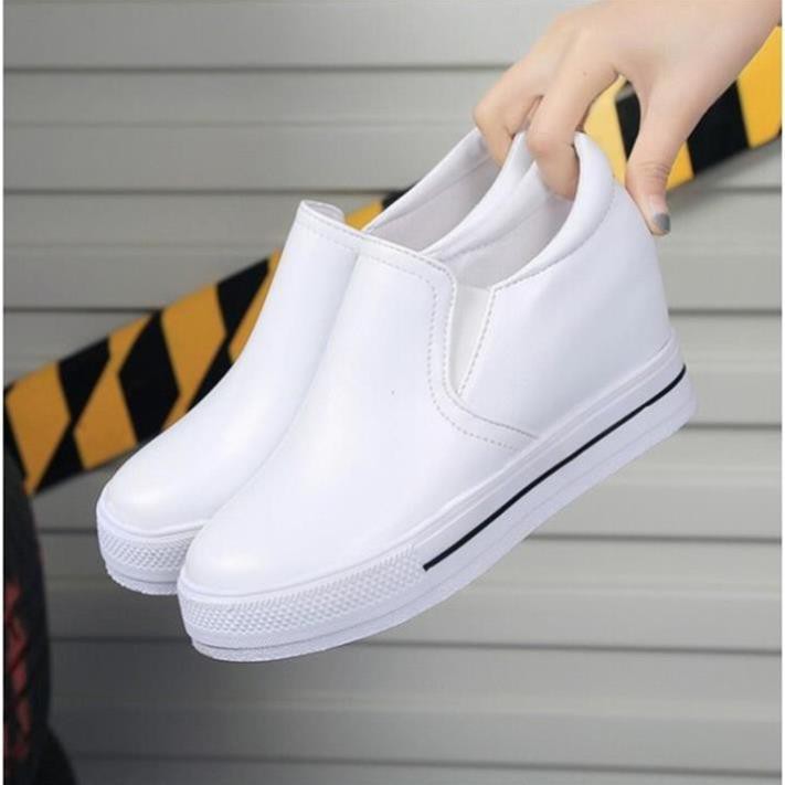 Giày Slipon Nữ Độn Đế 8cm Mã H56a . , 2020 💯 : ❕ 2020 👟 . . HOT ; ` ₑ ) ' ! 1