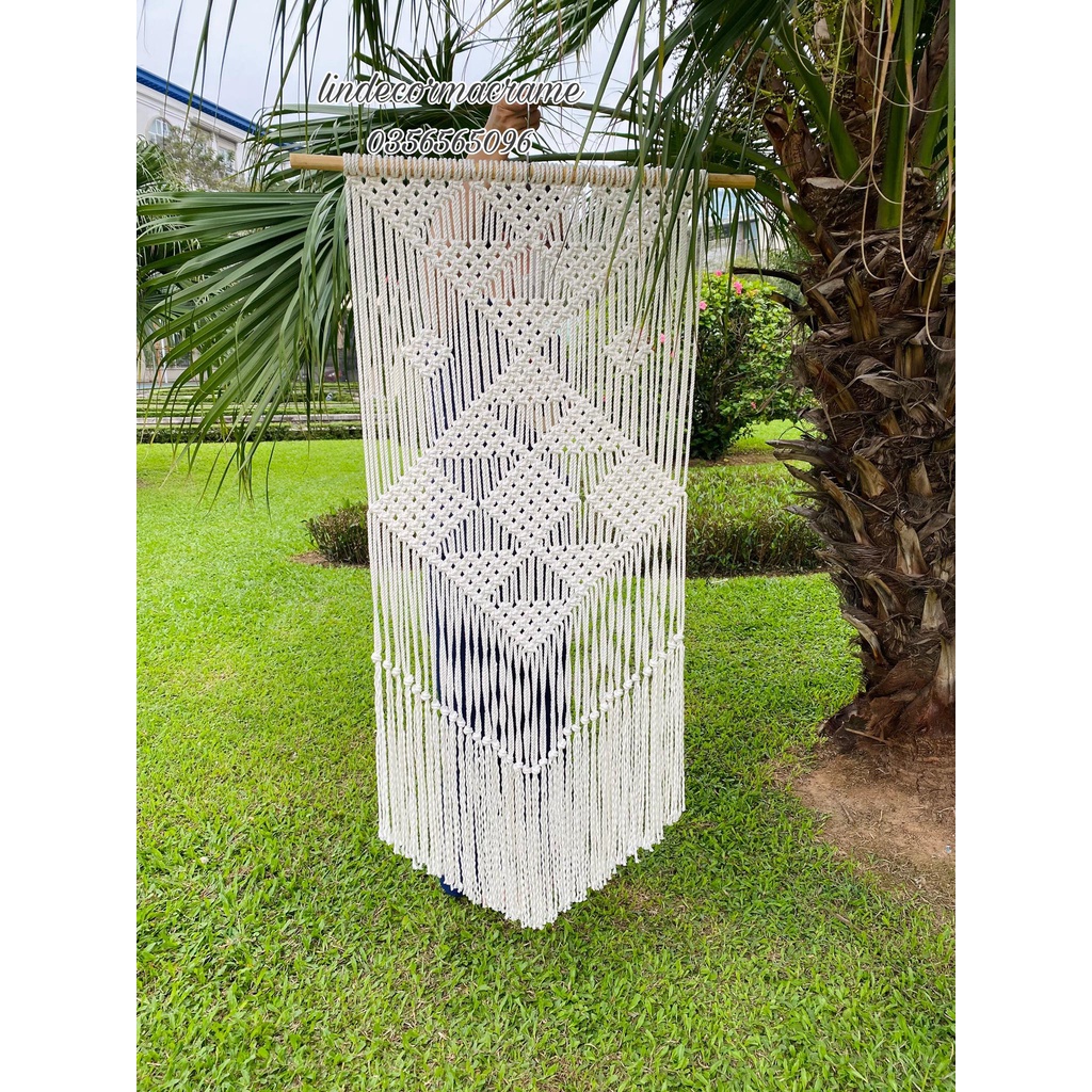 Mành Treo Rèm Treo Macrame Trang Trí Vintage Decor Phòng Khách,Phòng Ngủ,Homestay...