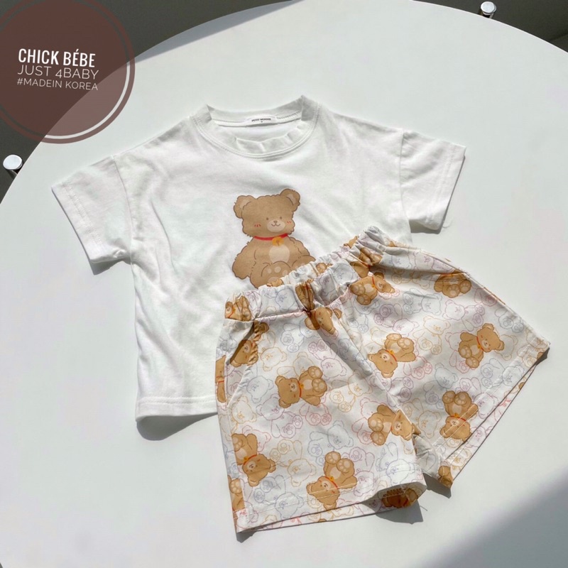 Bộc cộc gấu Teddy Petit made in korea cho bé trai từ 9kg