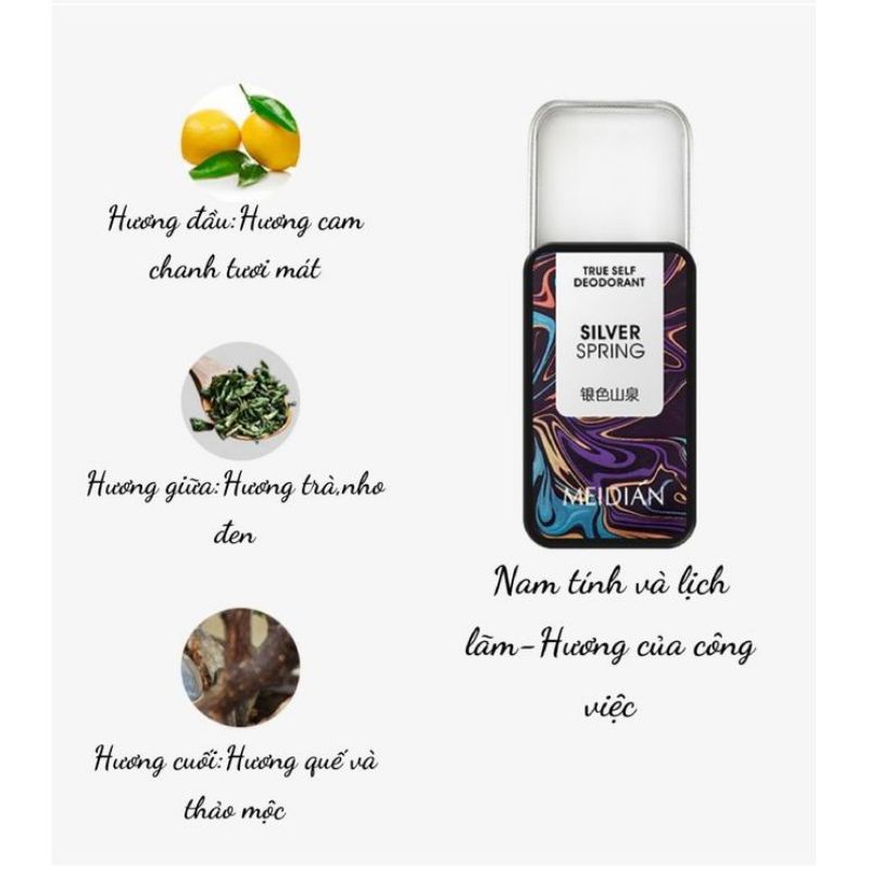 Nước hoa khô Nam Median , Set 3 hộp 3 mùi sáp thơm 10gr quyến rũ thanh lịch cho phái mạnh HSD60M