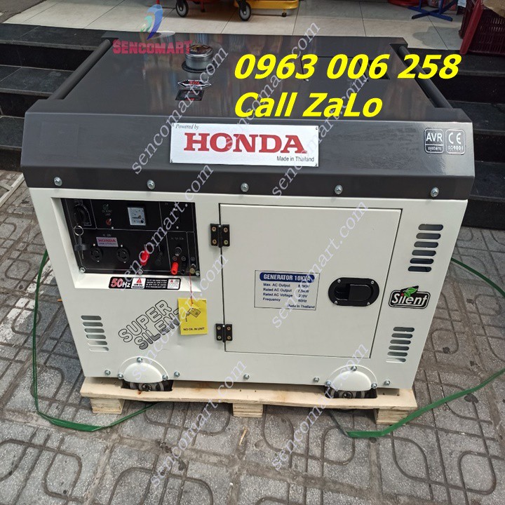 HÀNG VỀ ! MÁY PHÁT ĐIỆN HONDA CHẠY DẦU 10KVA - ĐỘNG CƠ 4 THÌ 1 XI LANH