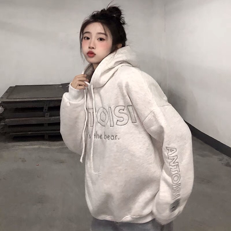 Áo Nỉ Hoodie Nam Nữ ANTOIS form rộng, chất Nỉ Bông dày dặn - Hàng QC | BigBuy360 - bigbuy360.vn