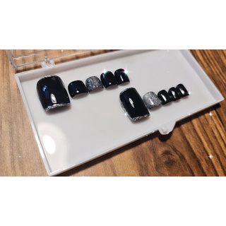 Nailbox kẻ nhũ mix mắt mèo