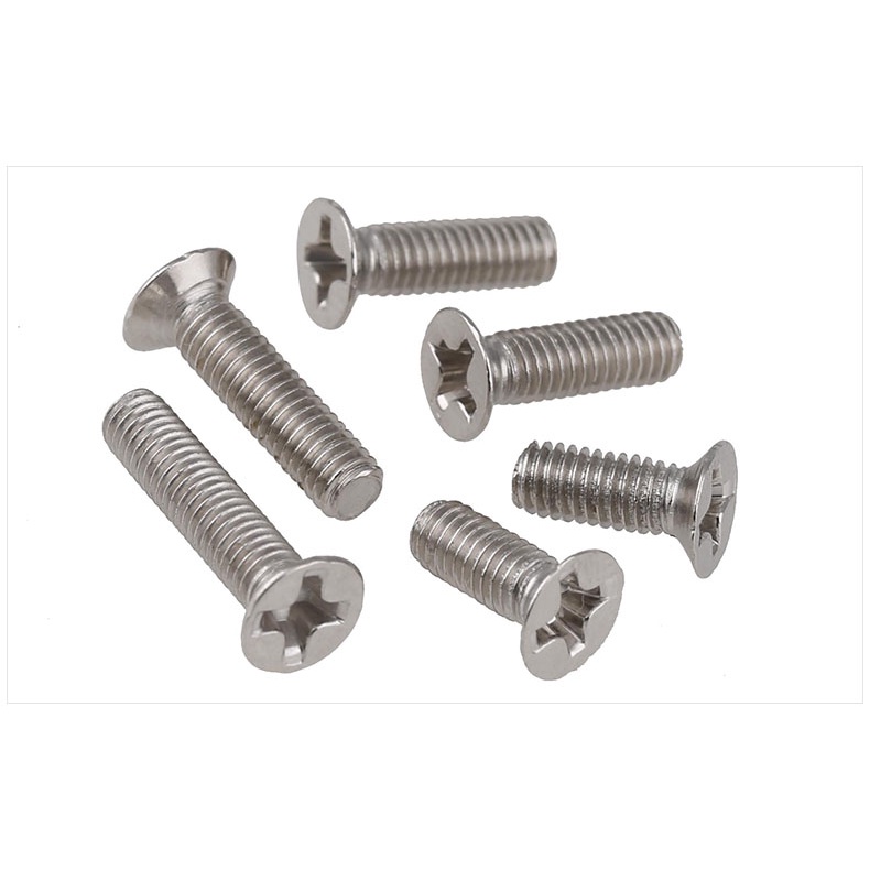 Vít Đầu Dẹt Mạ Niken Cho Máy Khoan KM M1.4 M1.6 M2 M2.5
