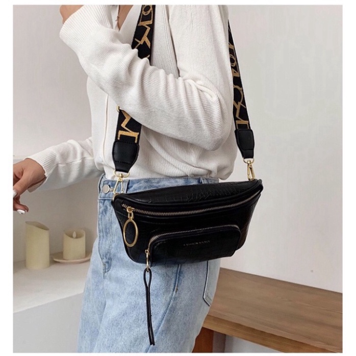 Túi đeo chéo bao tử nữ đẹp cá tính đi chơi hot trend