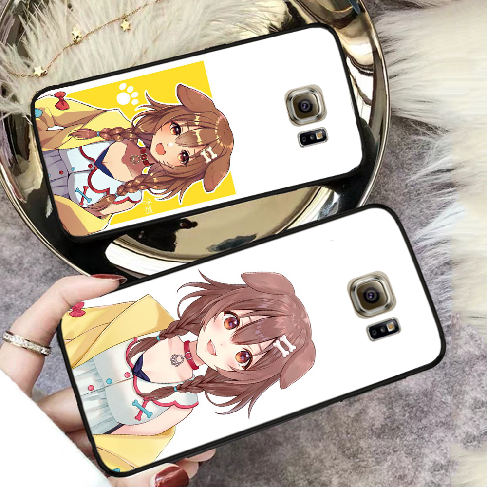 Ốp điện thoại mềm hình Inugami Korone 35ER cho Samsung Note 8 9 10 Plus Lite 20 Ultra S6 Edge J7 Core