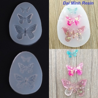 Khuôn Silicon Hình Butterfly Đổ Epoxy Resin, Resin UV Làm Handmade, Trang Sức Đẹp Mắt