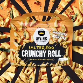 Bánh snack cuộn giòn trứng muối IRVINS - Crunchy Roll 120gram