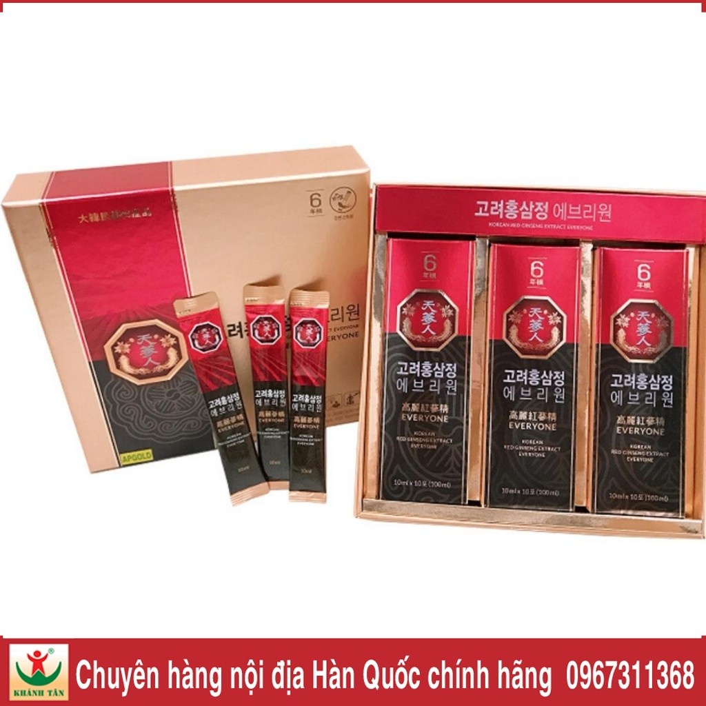 Nước uống hồng sâm Korean Red Ginseng Extract Everyone 🔥 Bio Apgold 🔥