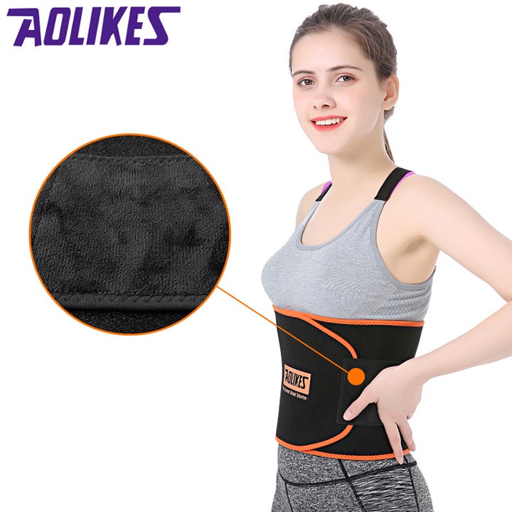 Đai lưng nữ giảm mỡ bụng tập gym, yoga hiệu quả mẫu mới chính hãng Aolikes A65