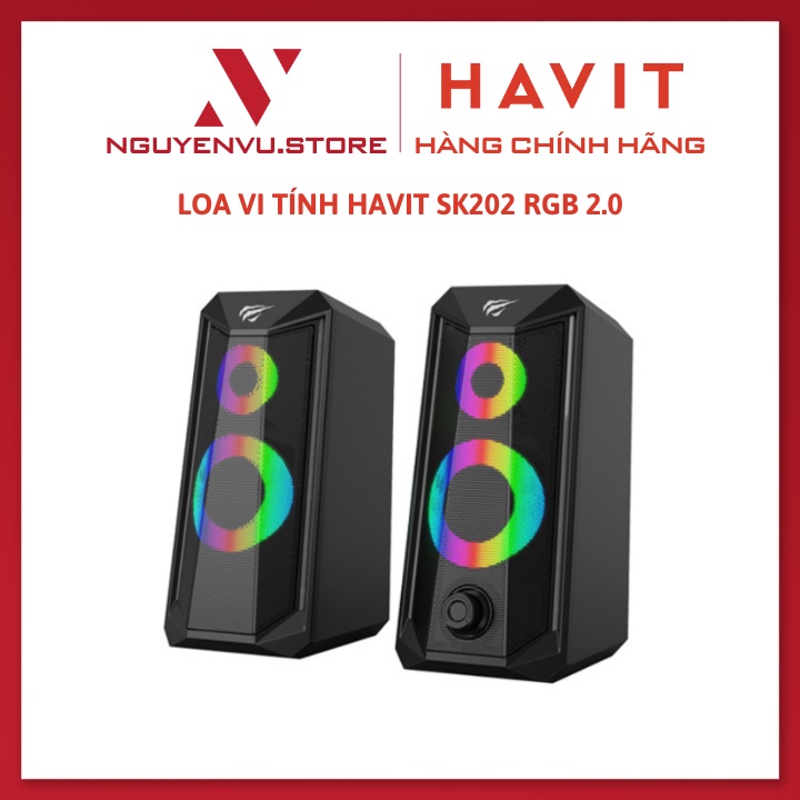 Loa Vi Tính Havit SK202 RGB 2.0 Electronic Sports Speakers thumbnail
